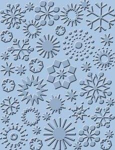 Cuttlebug A2 Embossing Folder: Snowflakes